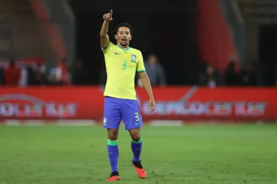 Marquinhos marcou, de cabeça, o gol da vitória brasileira em Lima