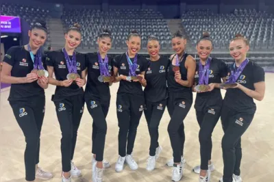 Imagem ilustrativa da imagem Com londrinenses, Brasil conquista ouro na Copa do Mundo de GR