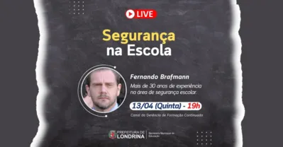 Imagem ilustrativa da imagem Educação transmite palestra sobre segurança na escola nesta quinta