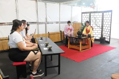 Uma das atrações da Expo Japão é a Cerimônia do Chá, que mostra a arte de preparar e servir a bebida