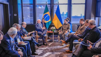 Os dois líderes conversaram às margens da Assembleia-Geral da ONU