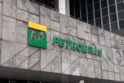Front view of Petrobras Petroleo Brasileiro S.A. Company Main Office in Rio de Janeiro, Brazil. High quality photo
