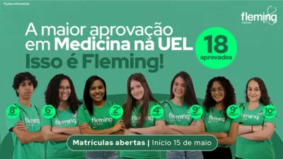 Imagem ilustrativa da imagem Pré-vestibular Fleming Medicina conquista a maior aprovação em Medicina na UEL