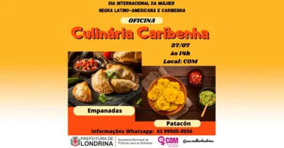 Imagem ilustrativa da imagem Secretaria realiza cursos de culinária caribenha e maquiagem para pele negra