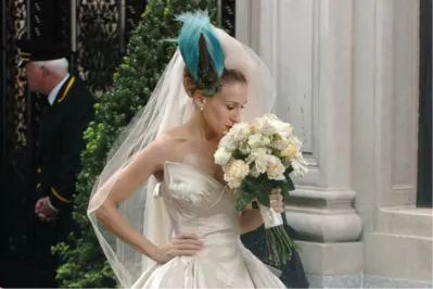 Um dos momentos icônicos de "Sex in The City": o casamento de Carrie ( Sarah Jessica Parker) com Mr. Big (Chris Noth)