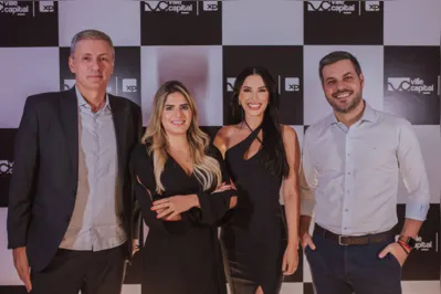 O gestor da Ville Capital Londrina, Rodnei Muller, com a sócia-fundadora Thaliani Franco, a sócia-assessora Katya Treiger e o sócio-diretor Alan Brondino