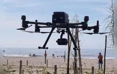 Imagem ilustrativa da imagem Após teste no feriado, bombeiros do PR vão usar drones em salvamentos