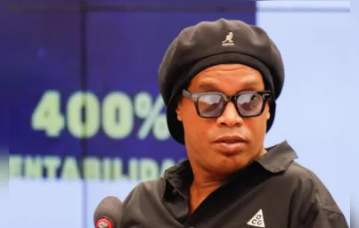 Imagem ilustrativa da imagem Em CPI, Ronaldinho nega envolvimento em pirâmide financeira