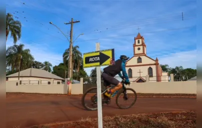 Imagem ilustrativa da imagem Entre igrejas e belas paisagens, ciclistas vão de Londrina a Maringá