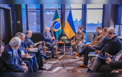 Imagem ilustrativa da imagem Lula diz ter conversado com Zelenski sobre paz e diálogo