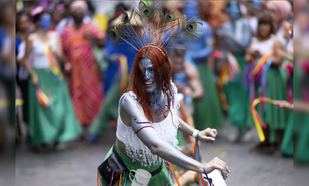 Pena de Pavao de Khrisna, um dos blocos mais conhecidos do Carnaval de Belo Horizonte