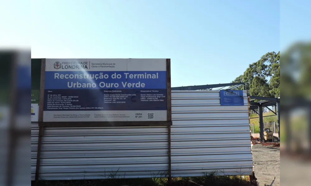 Imagem ilustrativa da imagem Reconstrução do terminal do Ouro Verde tem terceiro aditivo financeiro