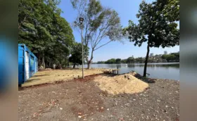 Começa construção de deck com banheiros e lanchonete no lago Igapó