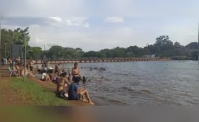 Londrina a 40 graus: cidade se refresca à beira do lago