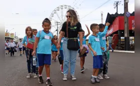 Parque de Exposições é campo de estudos para alunos da rede municipal