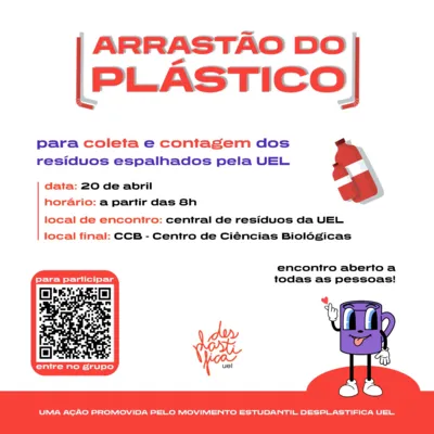 Imagem ilustrativa da imagem Arrastão do Plástico acontecerá no campus da UEL neste sábado