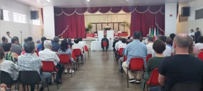 Cerimônia religiosa teve apresentação dos hinos nacionais do Brasil e do Japão