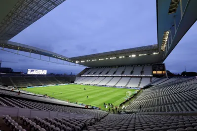 SP - SAO PAULO - 27/03/2024 - PAULISTA 2024, SANTOS X BRAGANTINO - Vista geral do estadio Arena Corinthians para partida entre Santos e Bragantino pelo campeonato Paulista 2024. (Foto: Marcello Zambrana/AGIF/Folhapress)