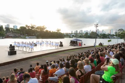 Apresentação de "O Lago dos Cisnes" pela Escola Municipal de Dança no Igapó: momento mágico em 2023