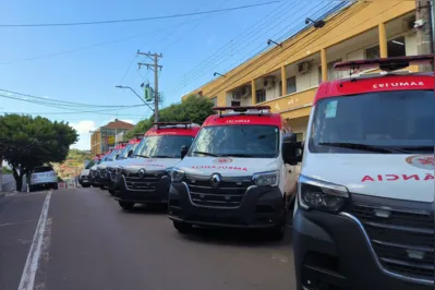 Imagem ilustrativa da imagem Estado entrega sete novas ambulâncias para reforçar o Samu do Norte Pioneiro