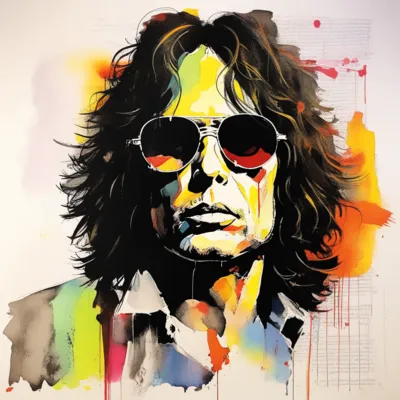 Assim seria um retrato de Morrison feito por Ralph Steadman, ilustrador da Rolling Stone