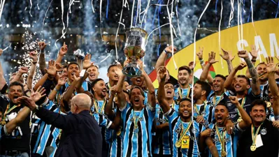 Imagem ilustrativa da imagem Grêmio bate o Juventude e é hepta do Gaúcho