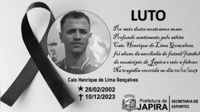Imagem ilustrativa da imagem Jogador de 21 anos morreu ao ser atingido por raio em Santo Antônio da Platina