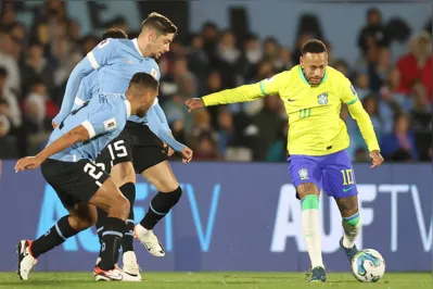 Neymar. Uruguai x Brasil no Estadio Centenario em Montevideu pelas
Eliminatórias 2026.
Foto:Vitor Silva/CBF