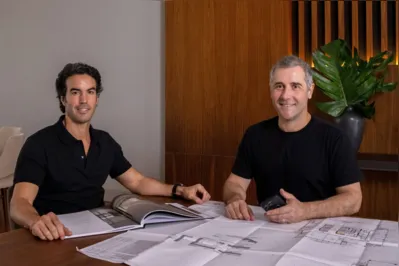 Bruno Khouri, diretor do Grupo Khouri, e Fernão Galindo, presidente do Grupo Galmo