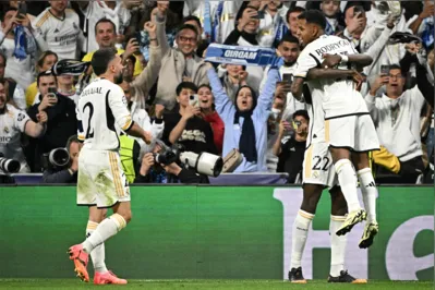 Imagem ilustrativa da imagem Real Madrid e Manchester City empatam em jogo eletrizante