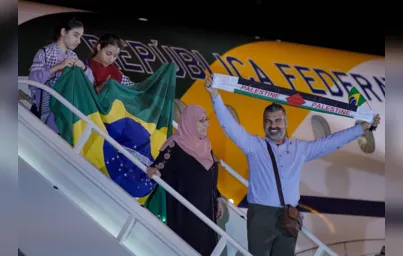 Imagem ilustrativa da imagem Primeiro dia de repatriados palestinos no Brasil tem promessa de assistência federal