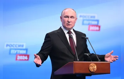 Imagem ilustrativa da imagem Putin é reeleito com votação recorde e promete mais força militar