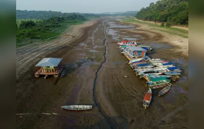 Imagem ilustrativa da imagem Rios secam e a estiagem será longa na Amazônia