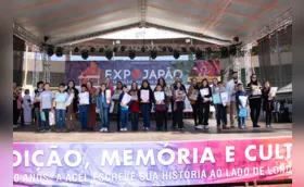 Alunos da rede municipal declaram respeito à cultura japonesa