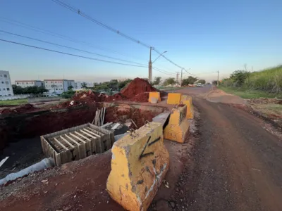 Imagem ilustrativa da imagem Obra na rua Tanganica interfere no trânsito e na rotina de moradores