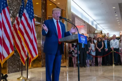 “O verdadeiro veredicto será em 5 de novembro pelo povo”, discursou Trump