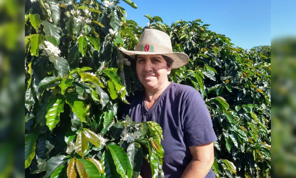 A agricultora Sirlene Soares dos Santos foi premiada em seis concursos sobre qualidade de café