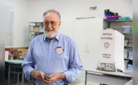 Tercílio Turini vota e aposta em 2º turno: 'boa expectativa'