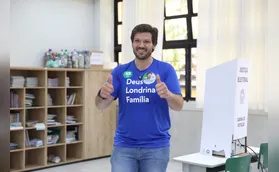 Tiago Amaral vota e se diz confiante em vitória no 1º turno