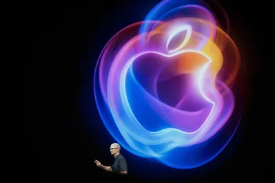 CEO da Apple, Tim Cook, durante evento da Apple em Cupertino, California