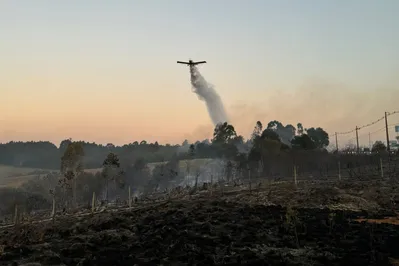 Imagem ilustrativa da imagem Aviões reforçam combate a incêndios em Ponta Grossa