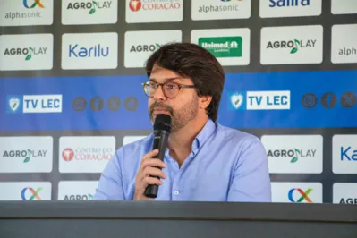 Guilherme Bellintani durante entrevista em abril: proprietário da SAF do LEC volta a cidade em um momento decisivo na Série C