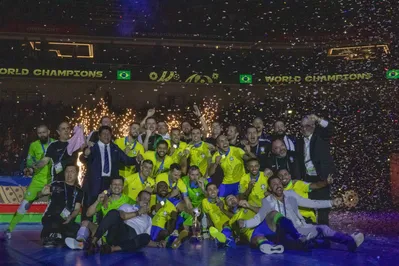 Imagem ilustrativa da imagem Brasil conquista o hexa no Mundial de futsal
