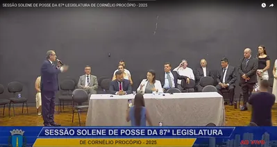 Imagem ilustrativa da imagem Confusão marca sessão de posse em Cornélio Procópio