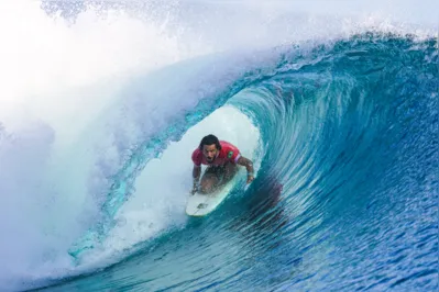 2024.07.28 - Jogos Olímpicos Paris 2024 - Tahiti - Surf  -  Na foto o atleta, Filipe Toledo - Foto: William Lucas/COB