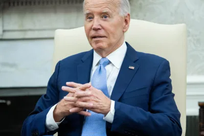 US President Joe Biden speaks as he hosts a bilateral meeting with British Prime Minister Keir Starmer (out of frame) in the Oval Office of the White House in Washington, DC, on July 10, 2024. (Photo by SAUL LOEB / AFP)