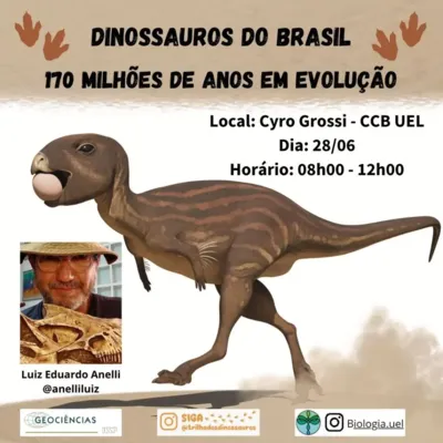Imagem ilustrativa da imagem 'Dinossauros do Brasil" é tema de palestra na UEL nesta sexta-feira