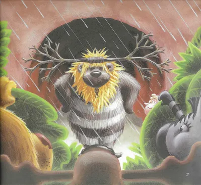 Imagem ilustrativa da imagem Livro traz um urso zangado com os intrusos da caverna