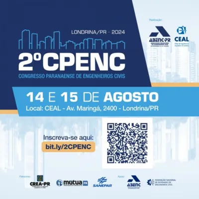 Imagem ilustrativa da imagem Londrina sediará o 2º Congresso Paranaense de Engenheiros Civis