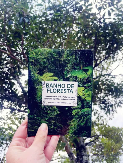 Imagem ilustrativa da imagem Londrinense lança primeiro livro brasileiro sobre Banho de Floresta